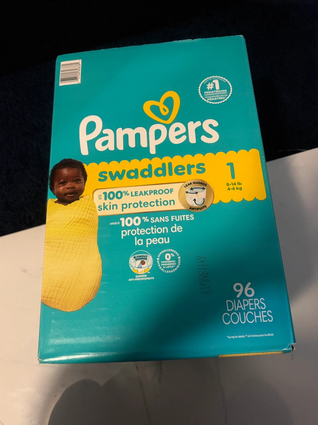 Pampers Swaddlers Diapers Size 1 (96 Count)