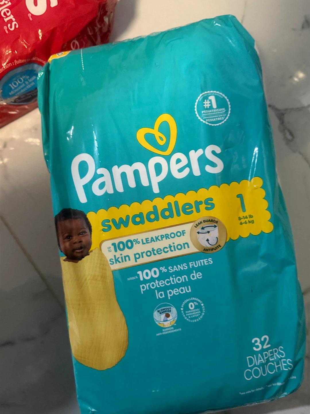 Pampers Swaddlers Diapers Size 1 - 32 Count - photo 2