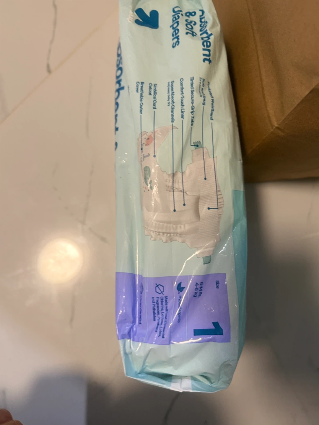 Up & Up Absorbent & Soft Diapers Size 1 (35 ct) - photo 2