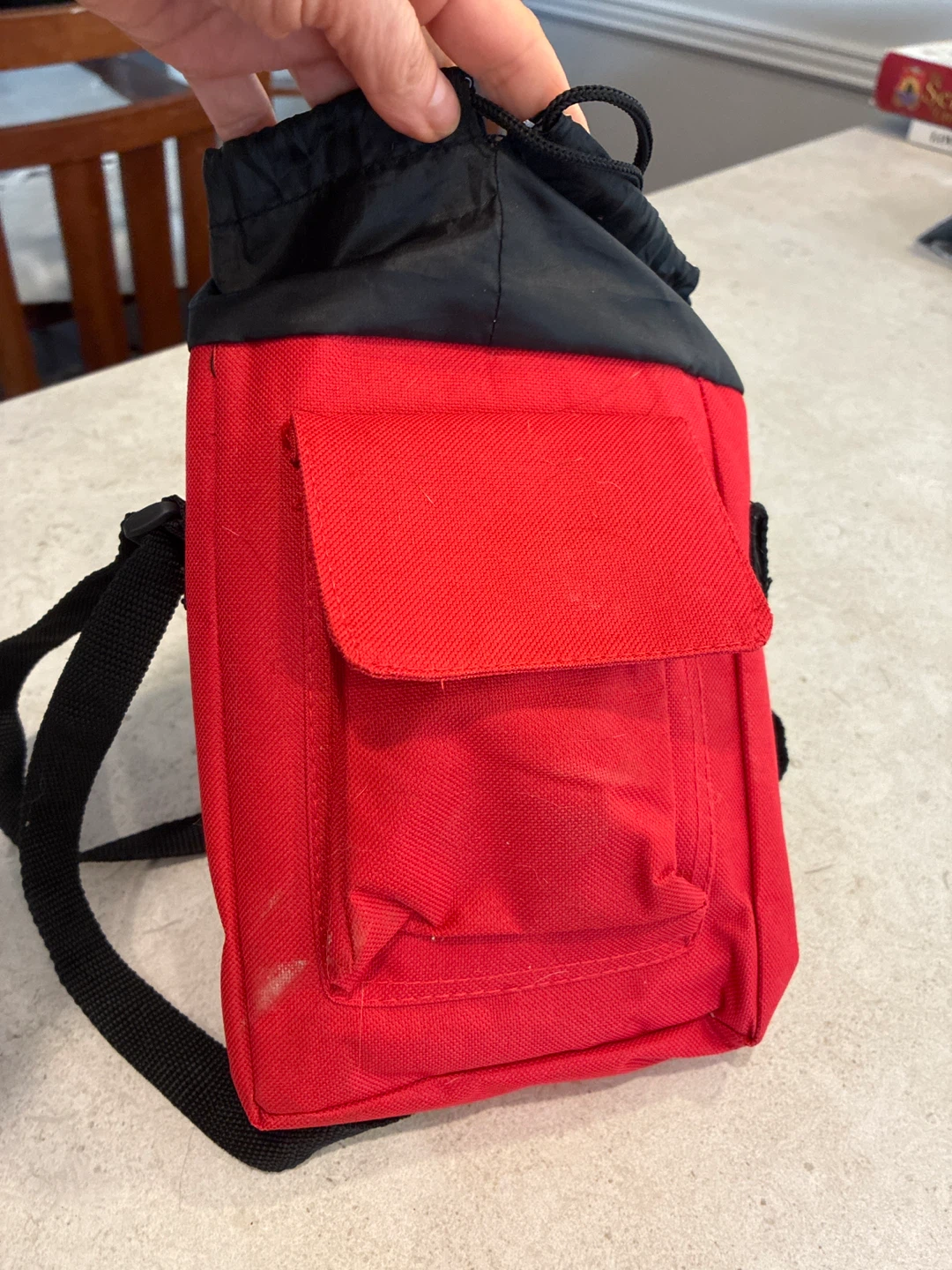 Red Drawstring Cooler Bag