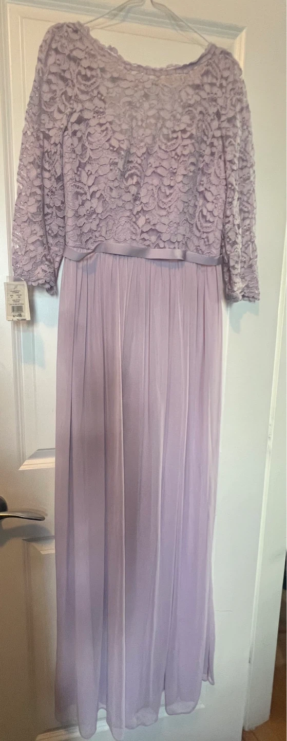 Long Lace Dress with Sleeve - Size 10 - Iris - photo 3