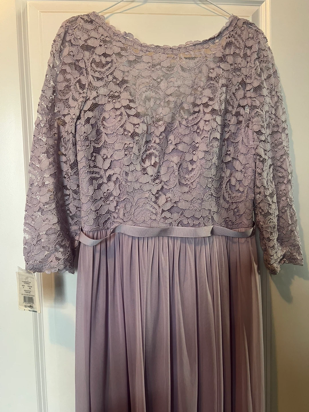 Long Lace Dress with Sleeve - Size 10 - Iris - photo 2