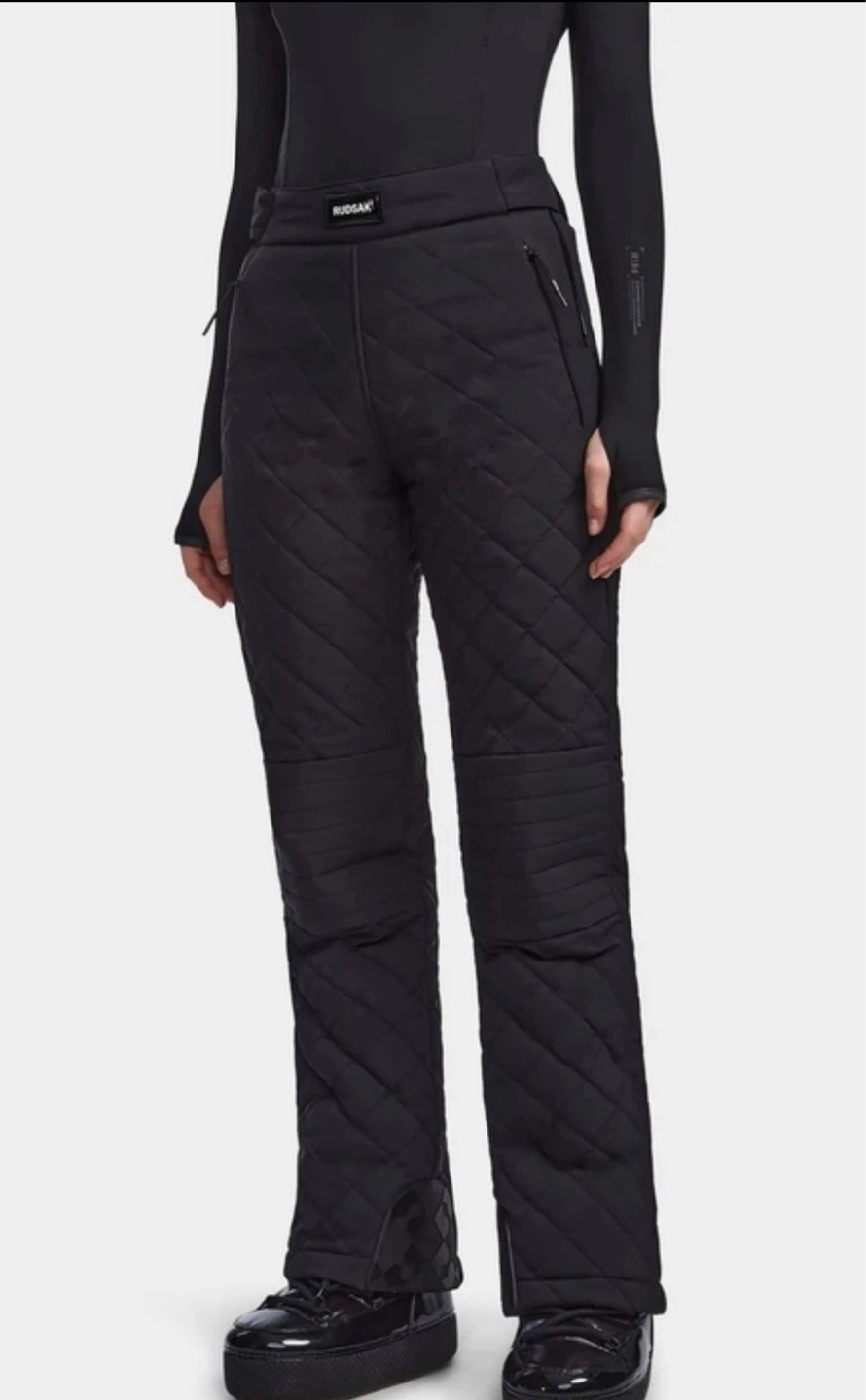 Rudsak Quilted Snow Overalls - Black - photo 2