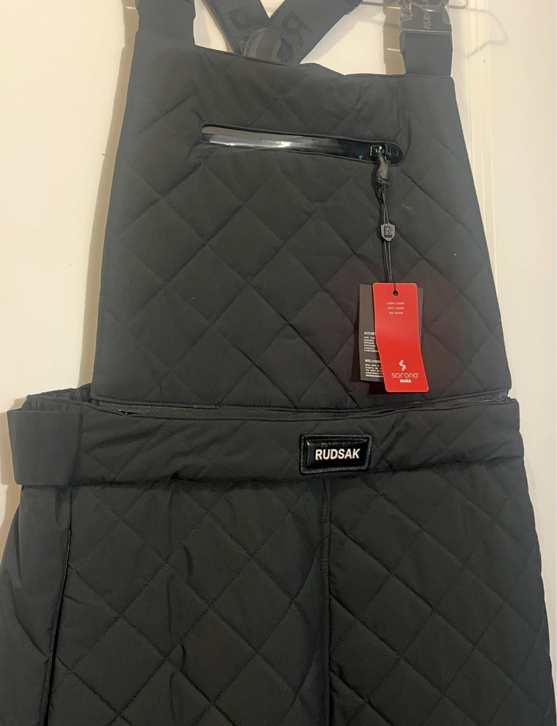 Rudsak Quilted Snow Overalls - Black - photo 4