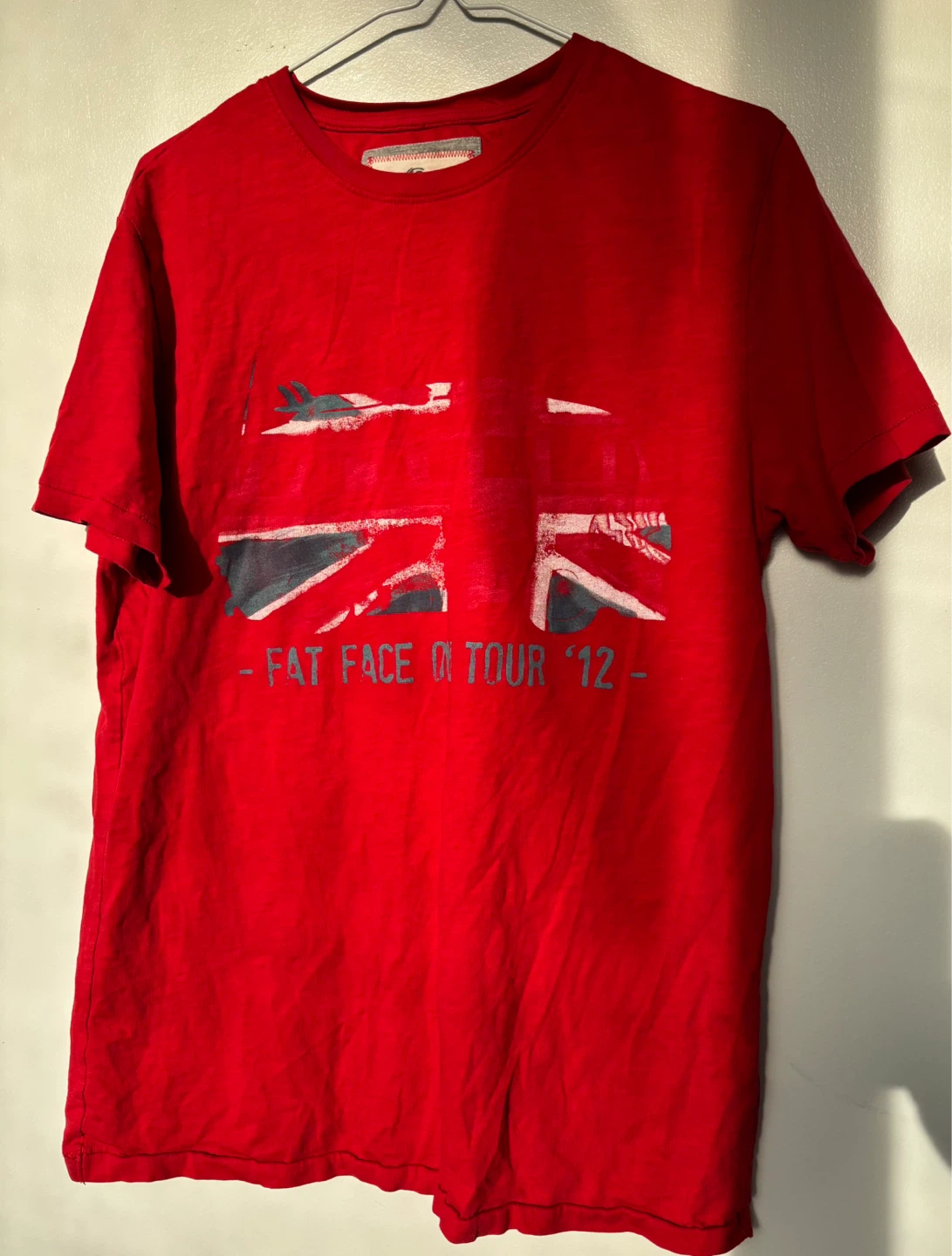 Fat Face T-Shirt - Red - 'On Tour '12' Graphic