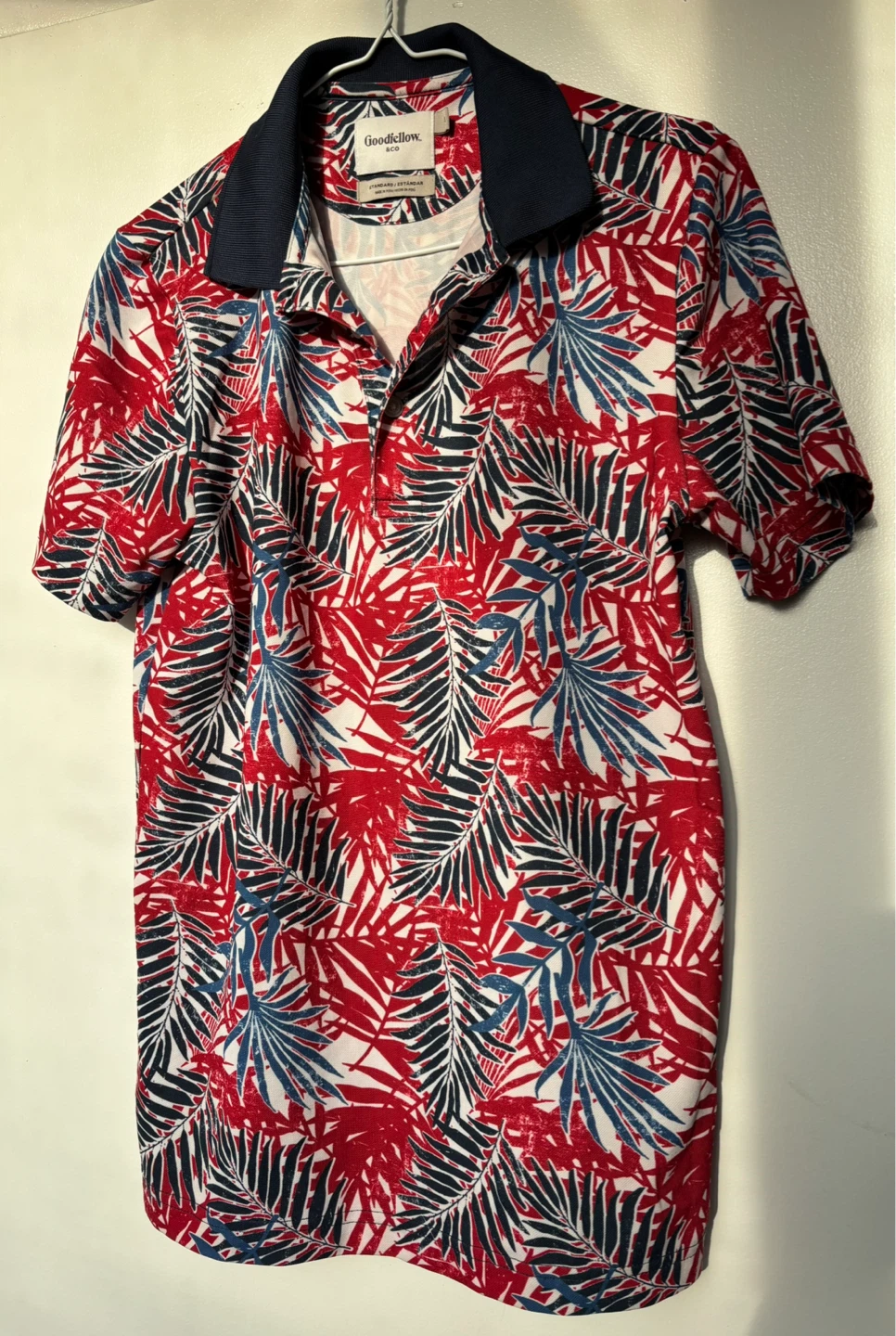 Goodfellow & Co. Men's Tropical Print Polo Shirt - Size S