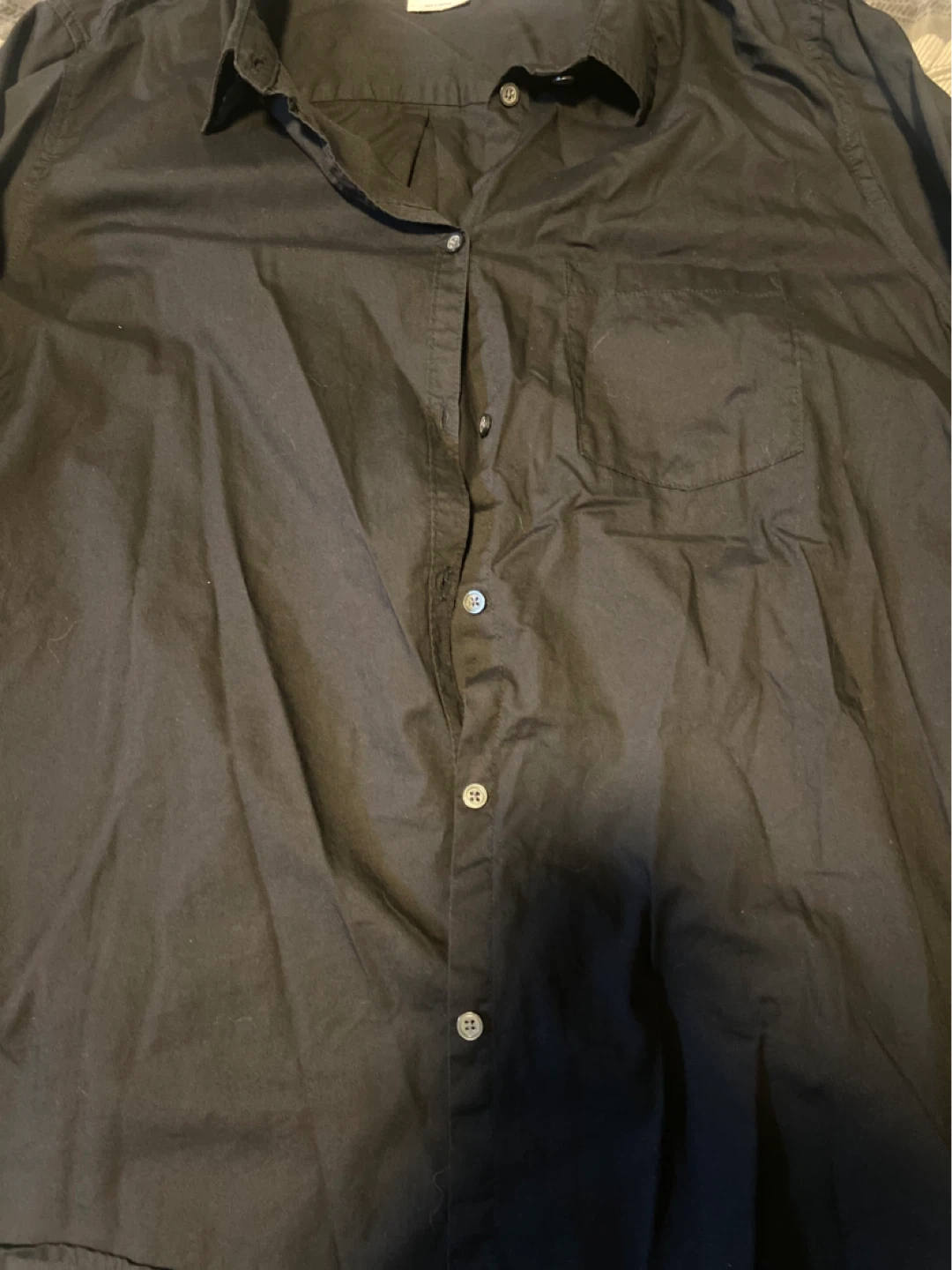 Women’s Black Gap Button Up Dress Shirt Size XXL - photo 3