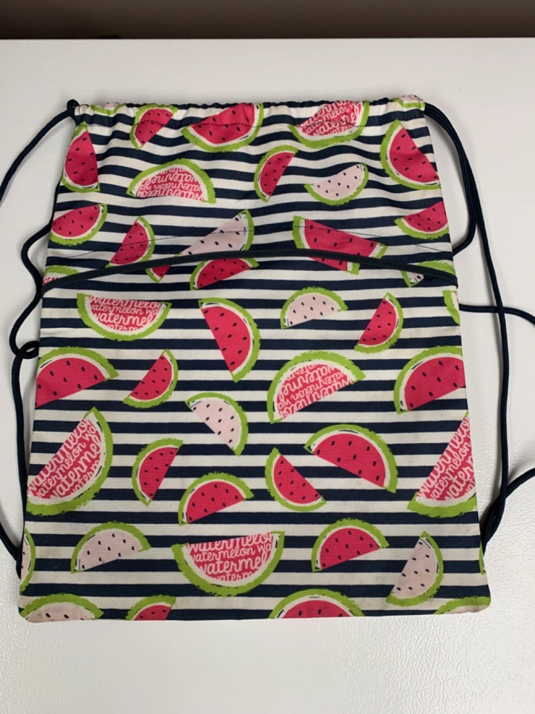 Thirty-One Watermelon Drawstring Bag