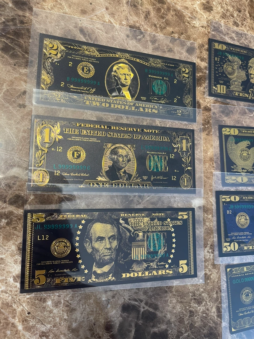 US Dollar Banknote Collection (1, 2, 5, 10, 20, 50, 100) - photo 2