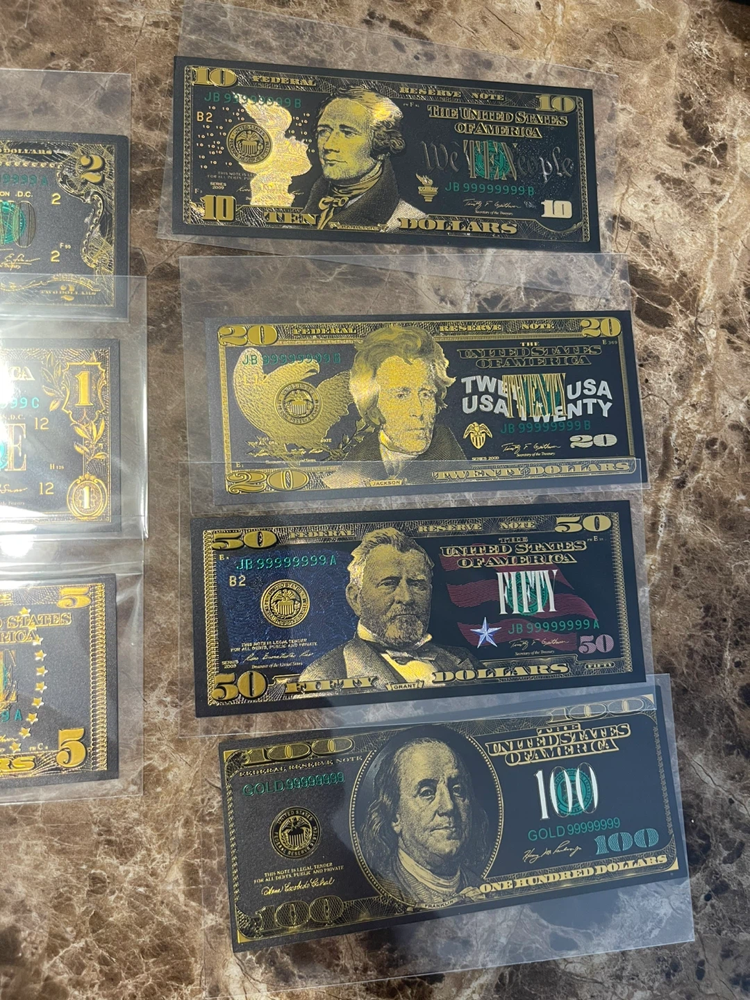 US Dollar Banknote Collection (1, 2, 5, 10, 20, 50, 100) - photo 3