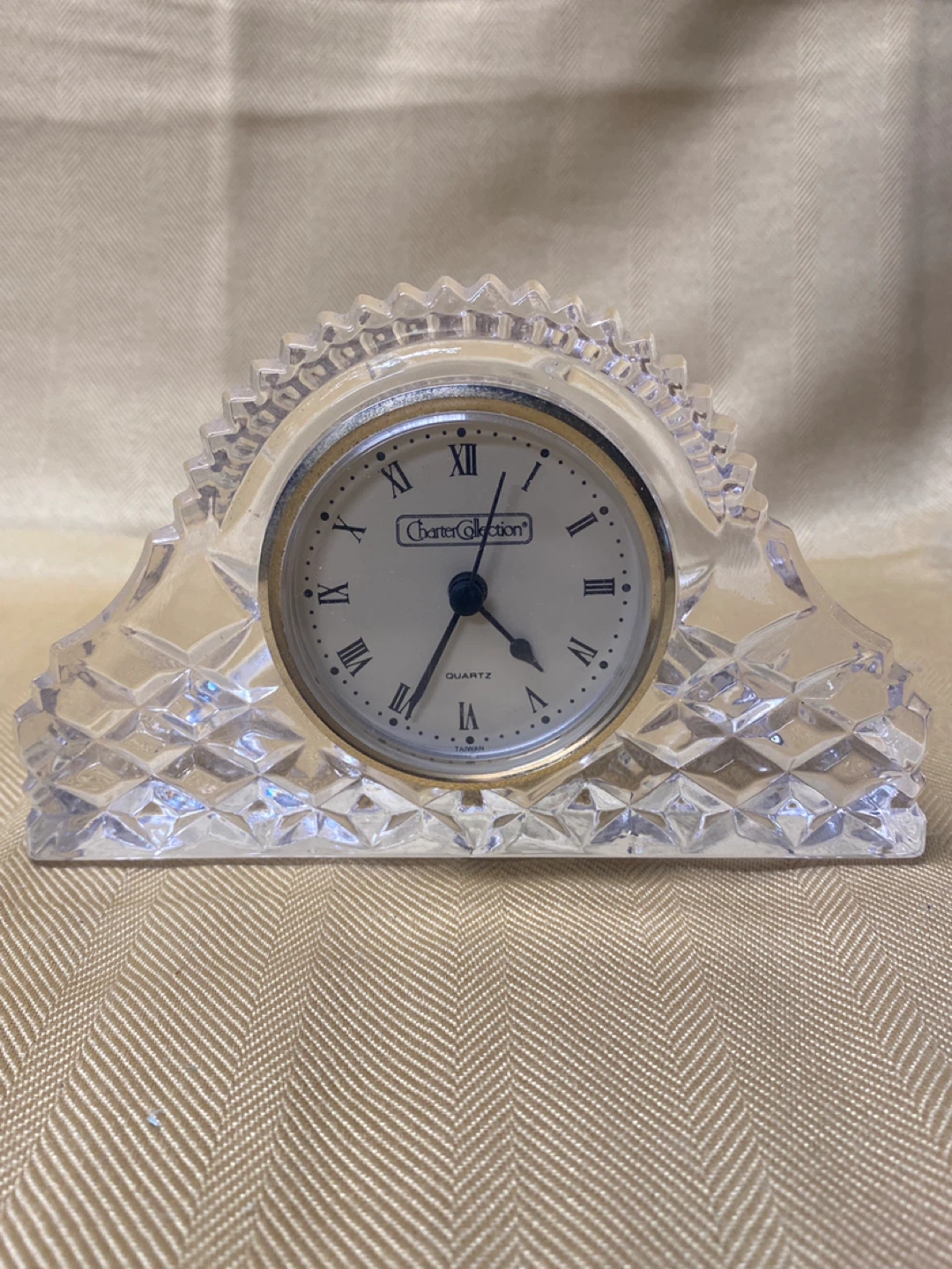 Charter Collection Crystal Mantel Clock
