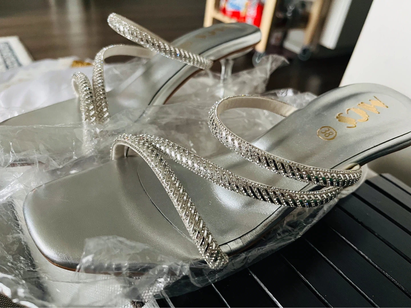 Silver heels new - photo 4