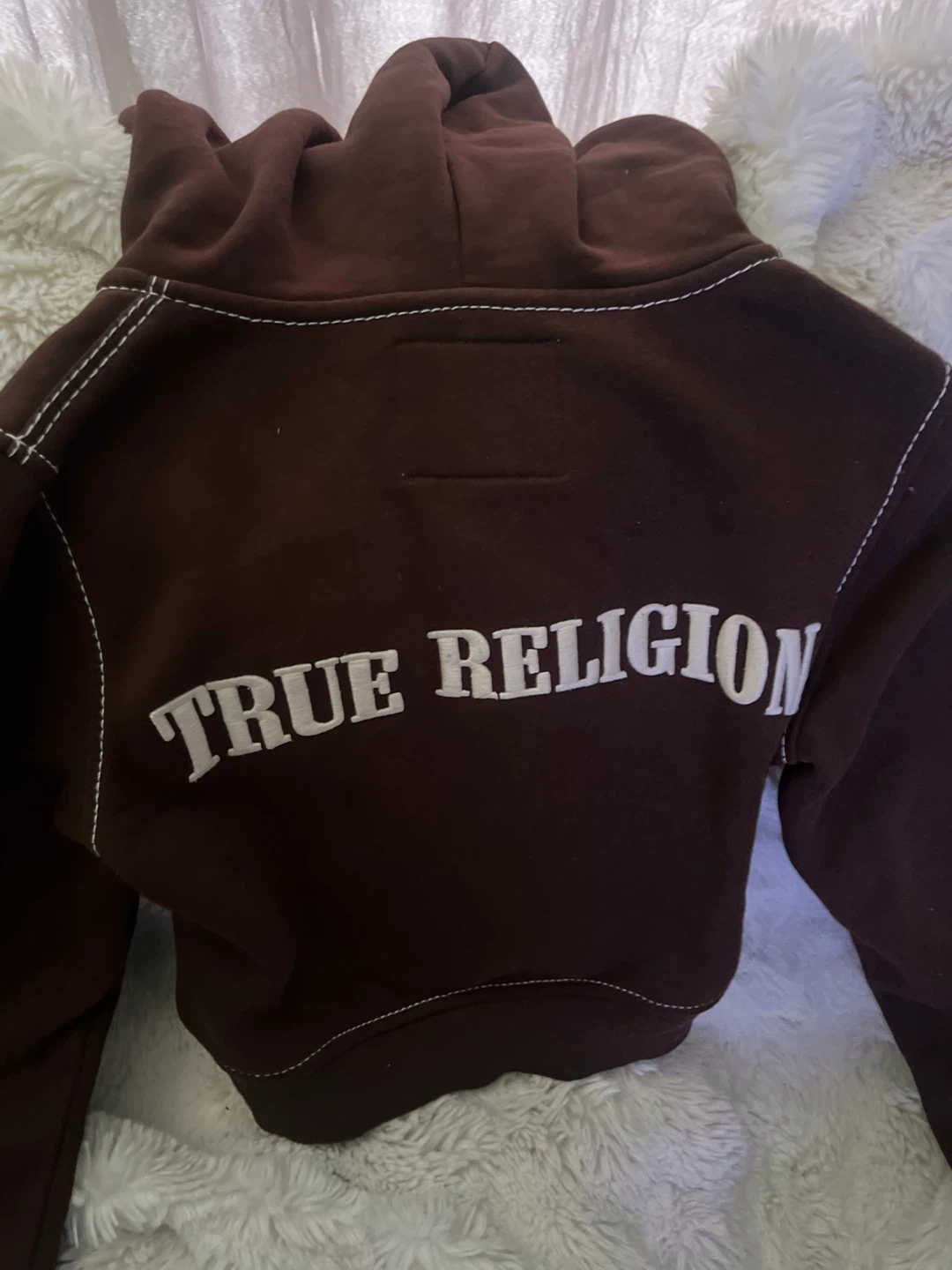 True Religion Brown Zip-Up Hoodie - photo 2