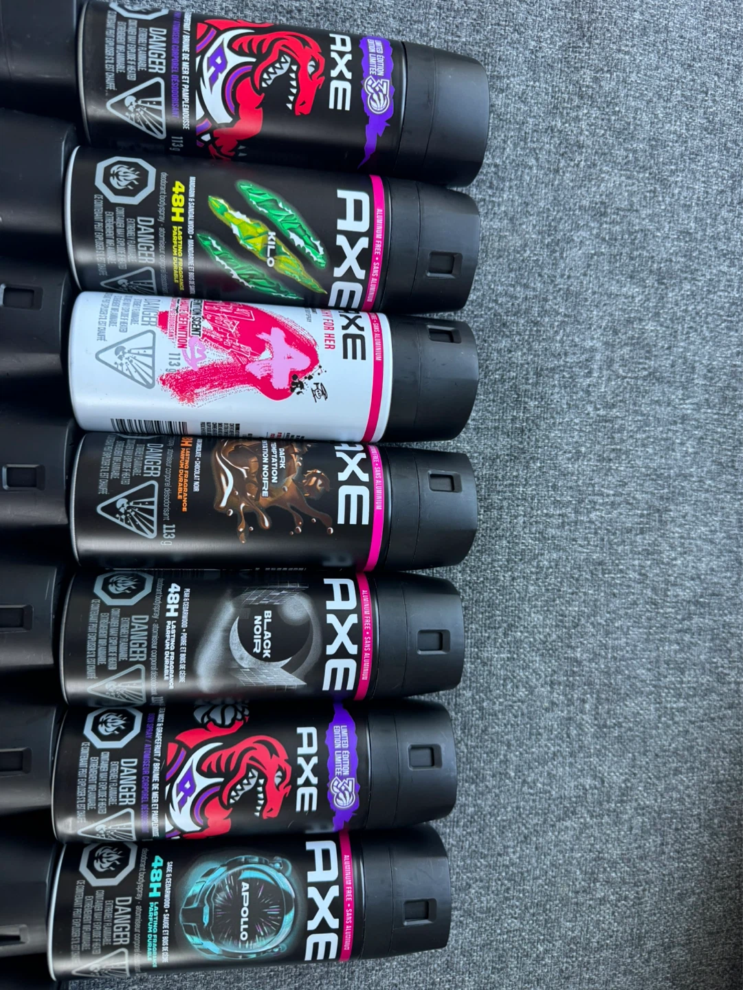 Axe variety Deodorant Bodyspray 113g - 4 for $15 - photo 2