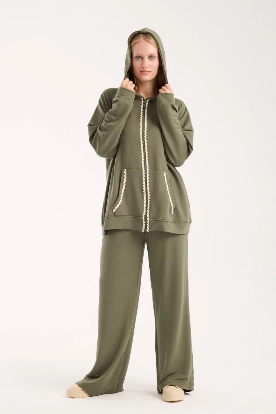 Women's Green Hooded Tracksuit