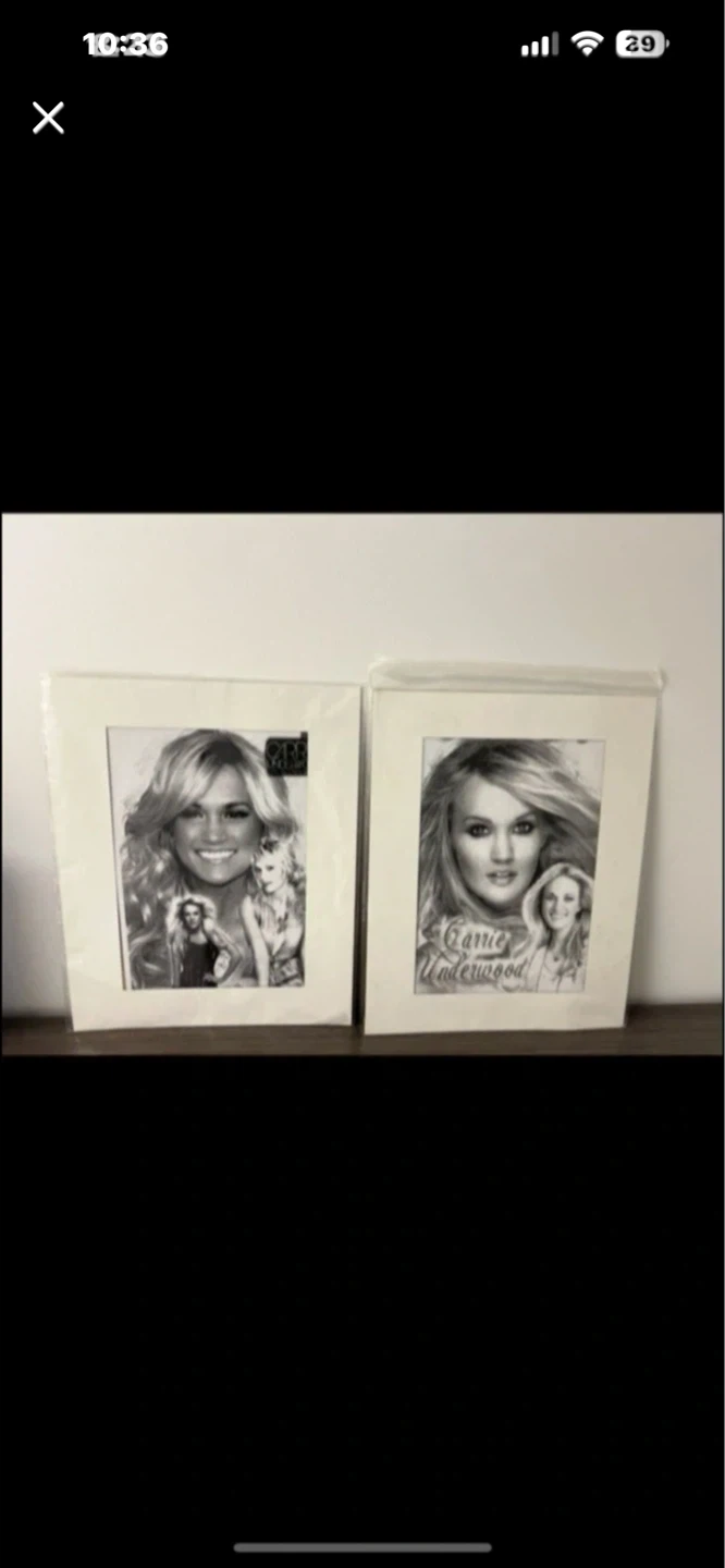 Carrie Underwood Photo Frames - Set of 2