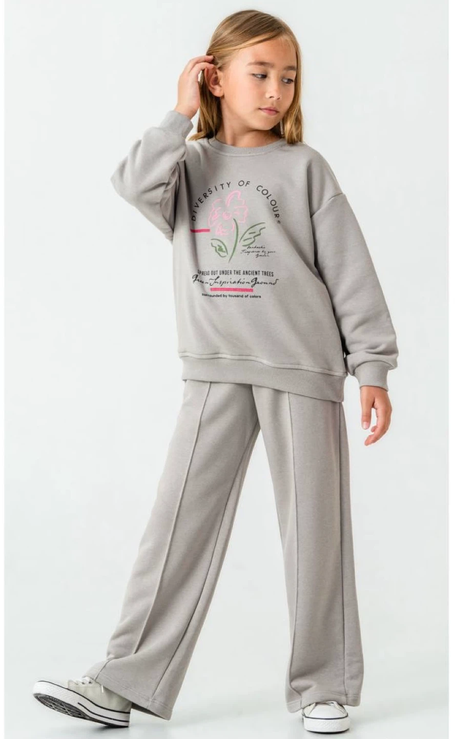 Kids Girls Sweatshirt and Pants Set - photo 3