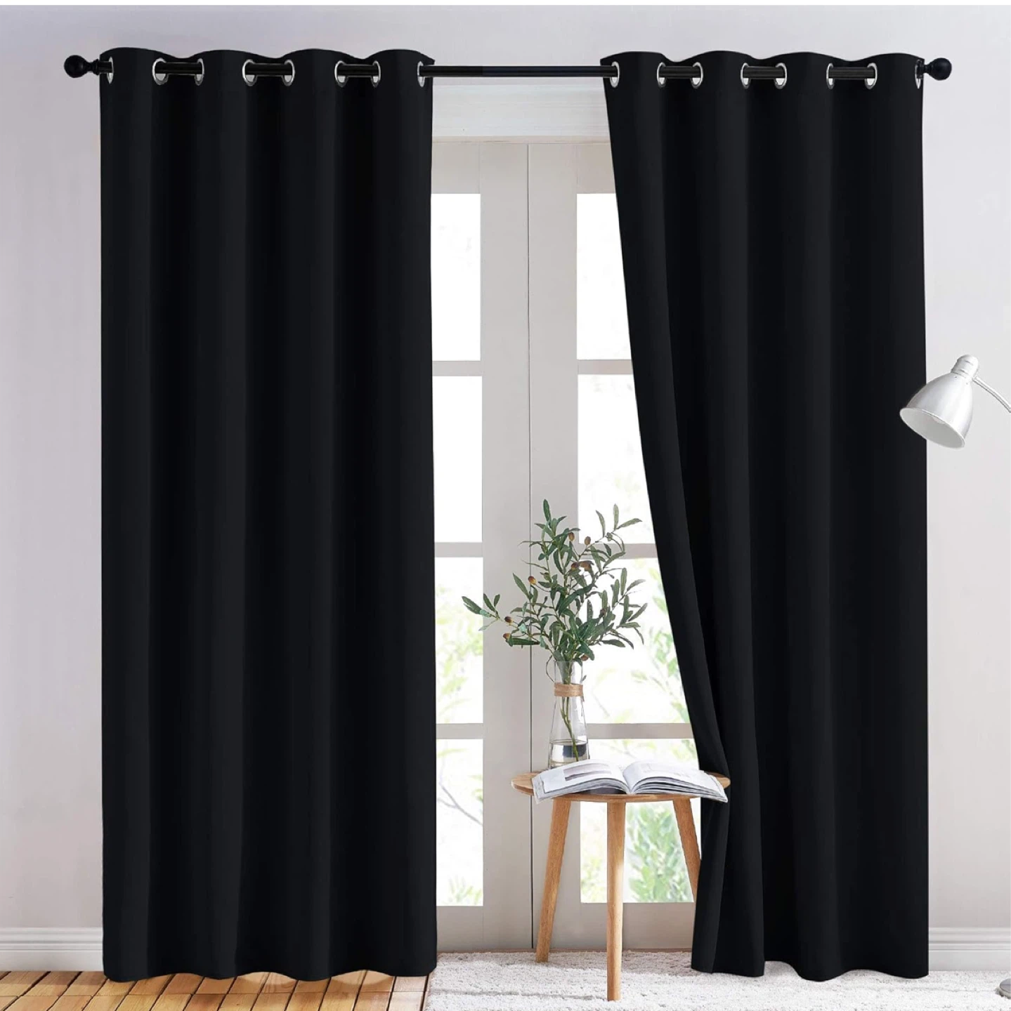 Black Grommet Curtains