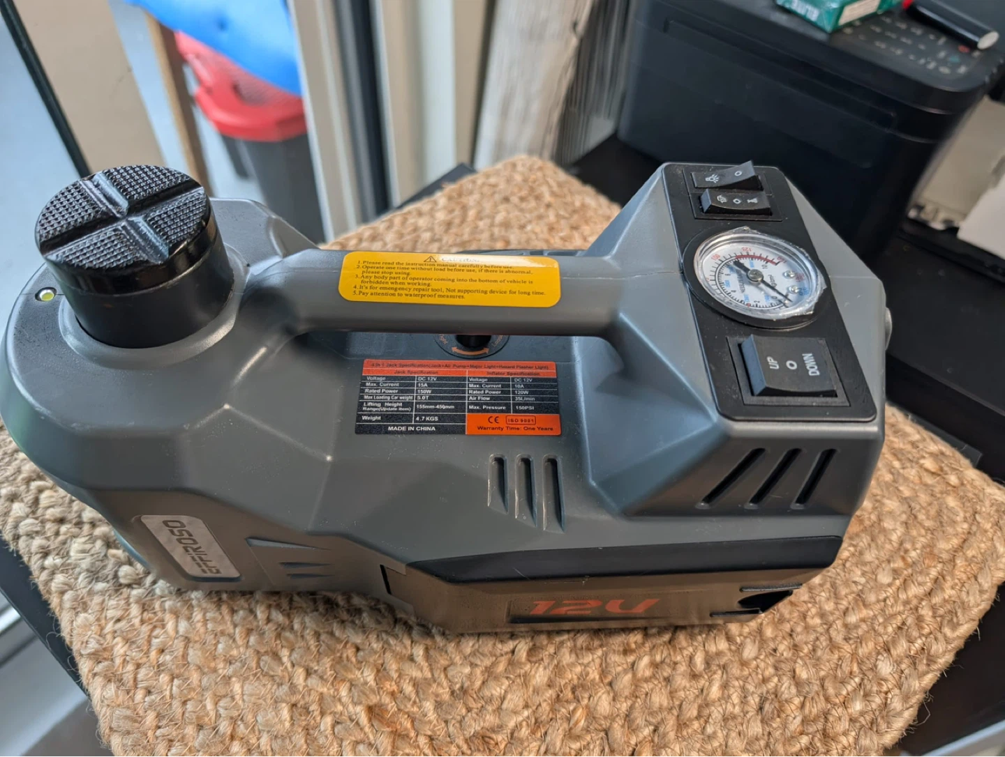 EFFIROSO Electric Car Kit with Impact Wrench & Tire Inflator - photo 4