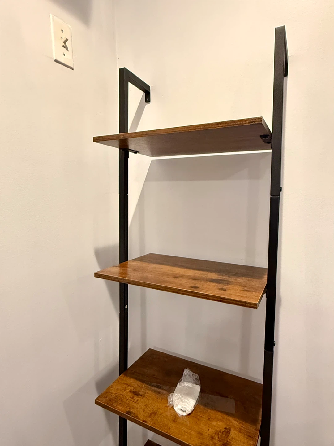 5-Tier Leaning Wall Ladder Shelf — Tall, Like New - photo 2