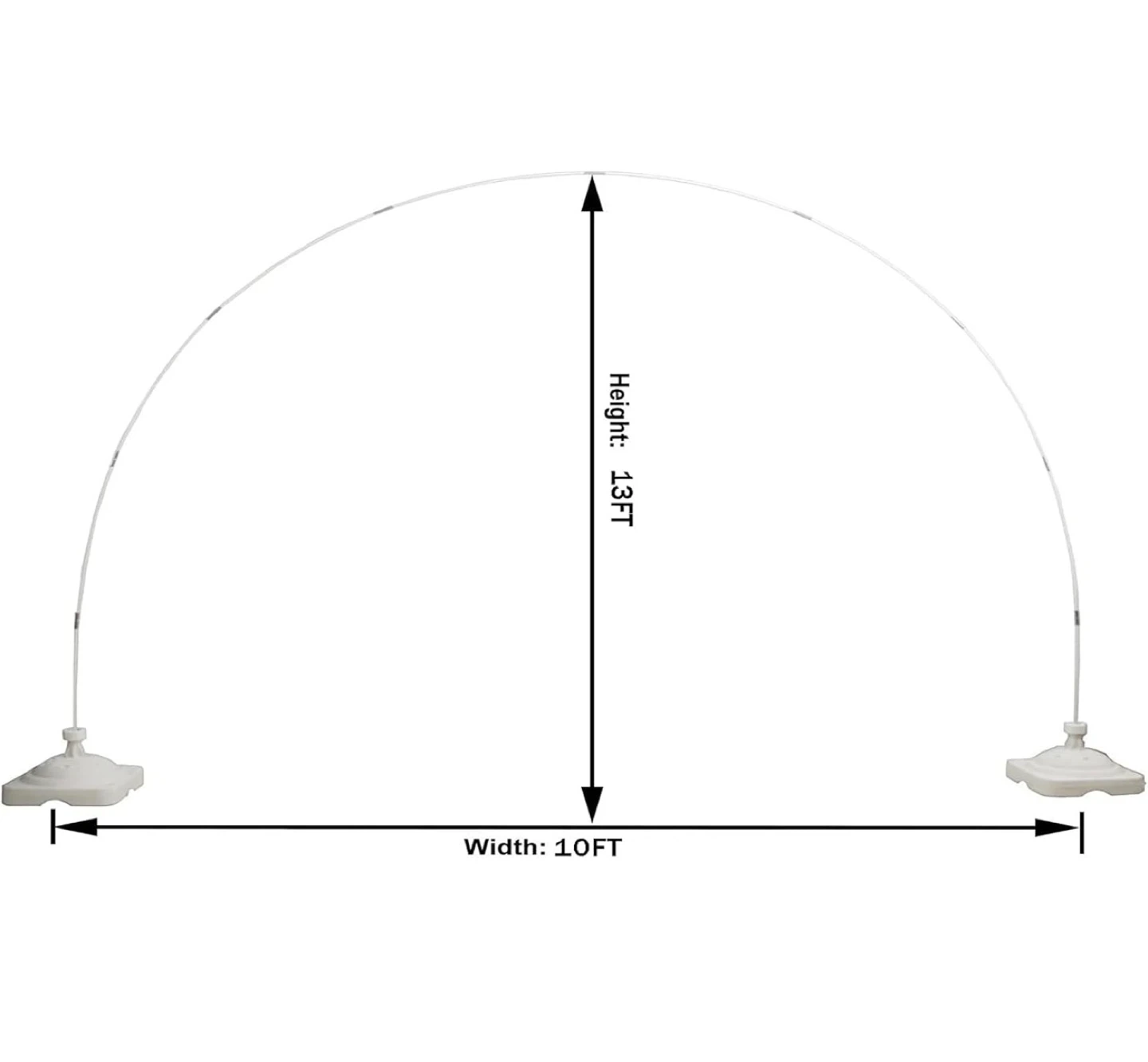 Heavy Duty Balloon Arch Kit - 10ft Wide x 13ft Tall - photo 3