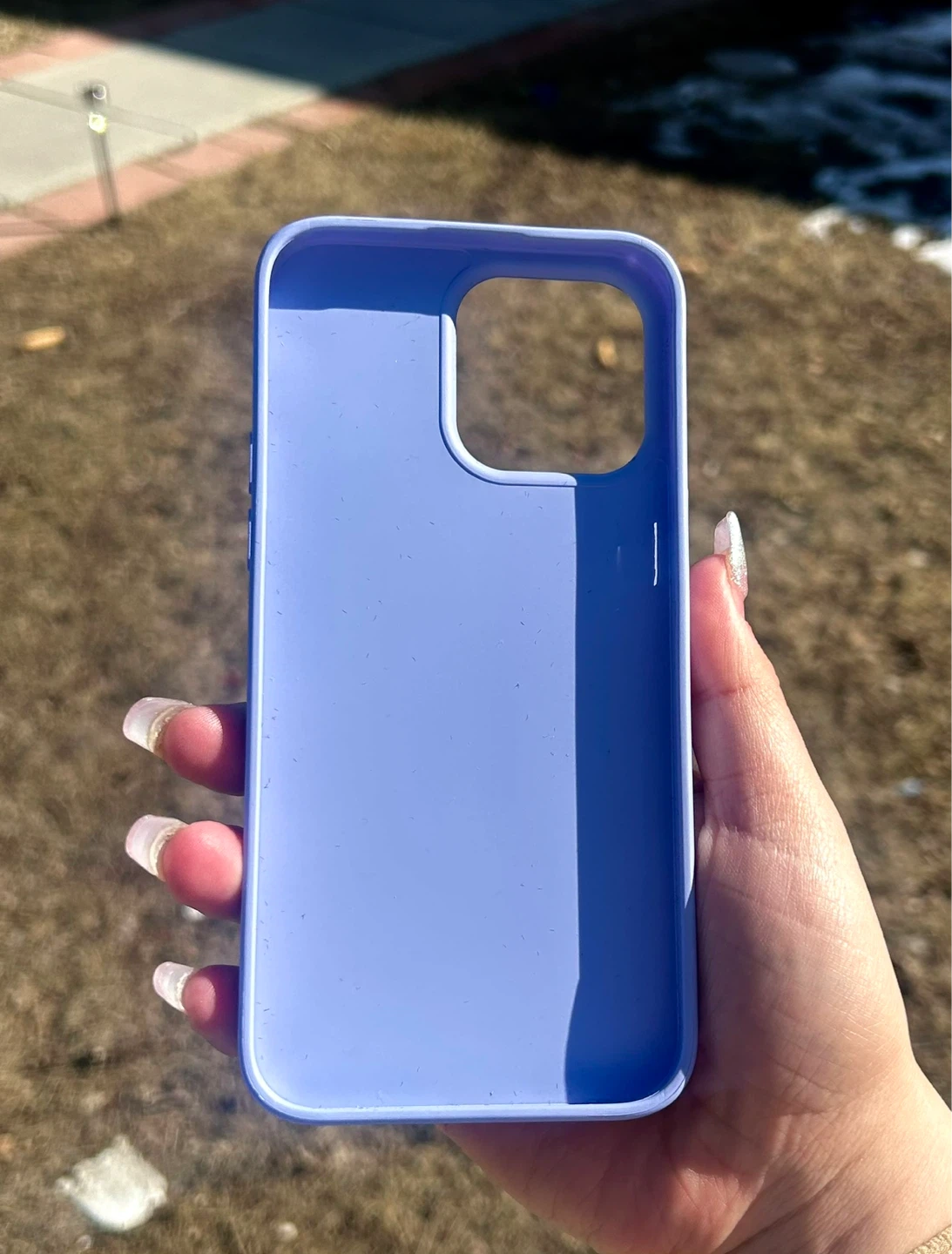 Purple Glitter Phone Case for iPhone 14 Pro Max - photo 3