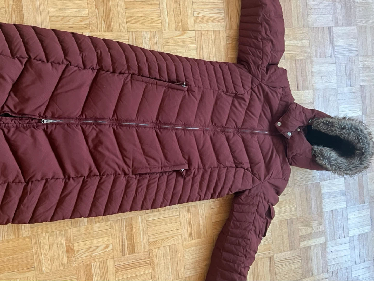 Eddie Bauer Women's Long Puffer Coat - Burgundy - photo 2
