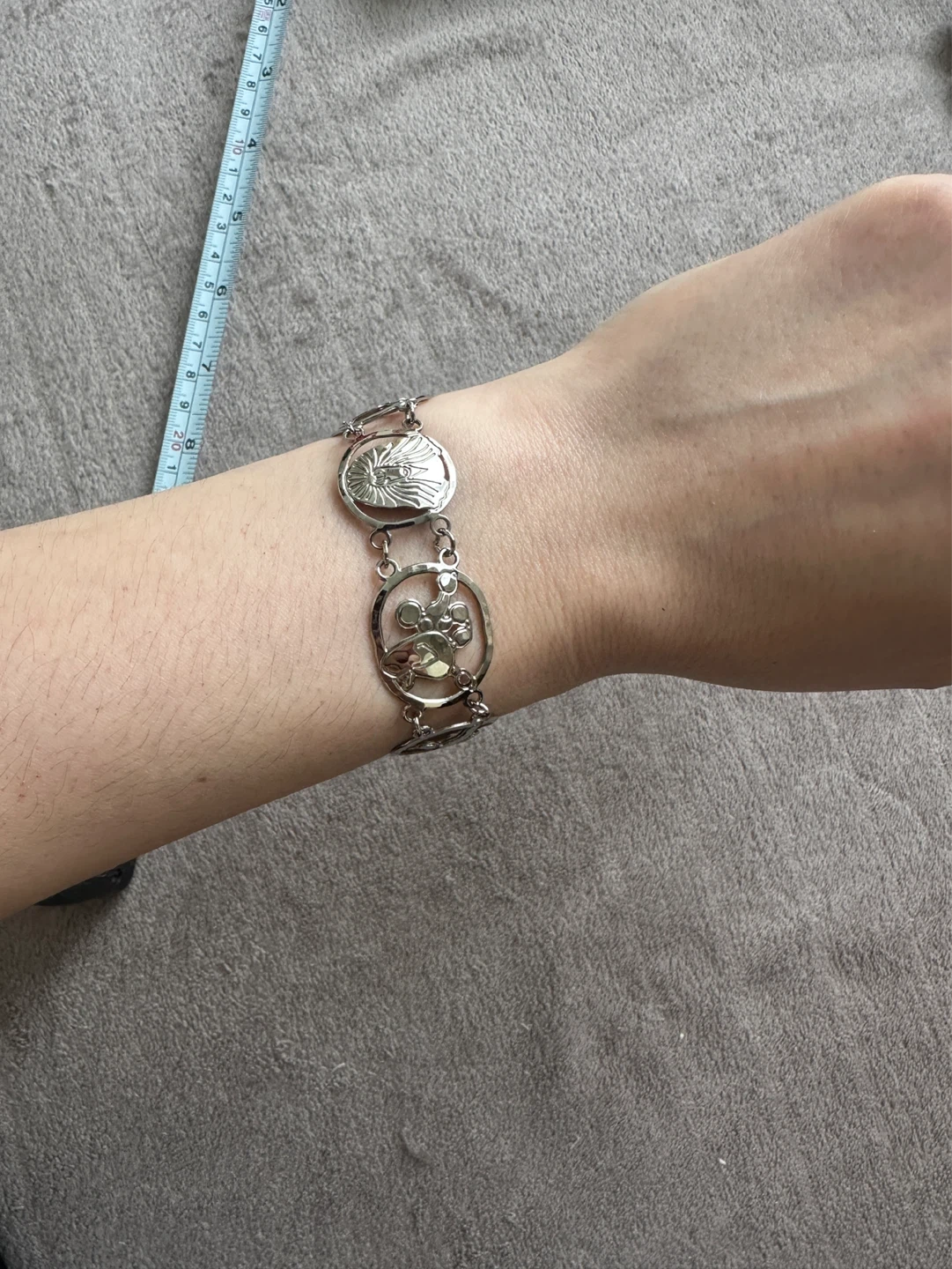 Poodle Dog silver tone bracelet