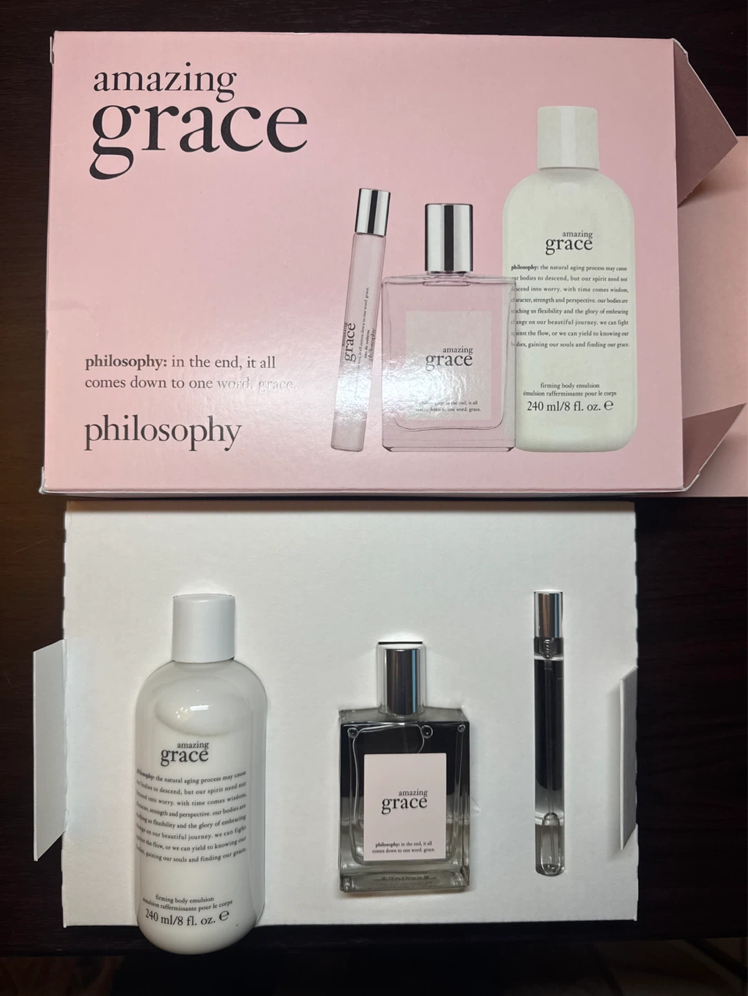 Philosophy Amazing Grace Firming Body Emulsion and Perfume Set