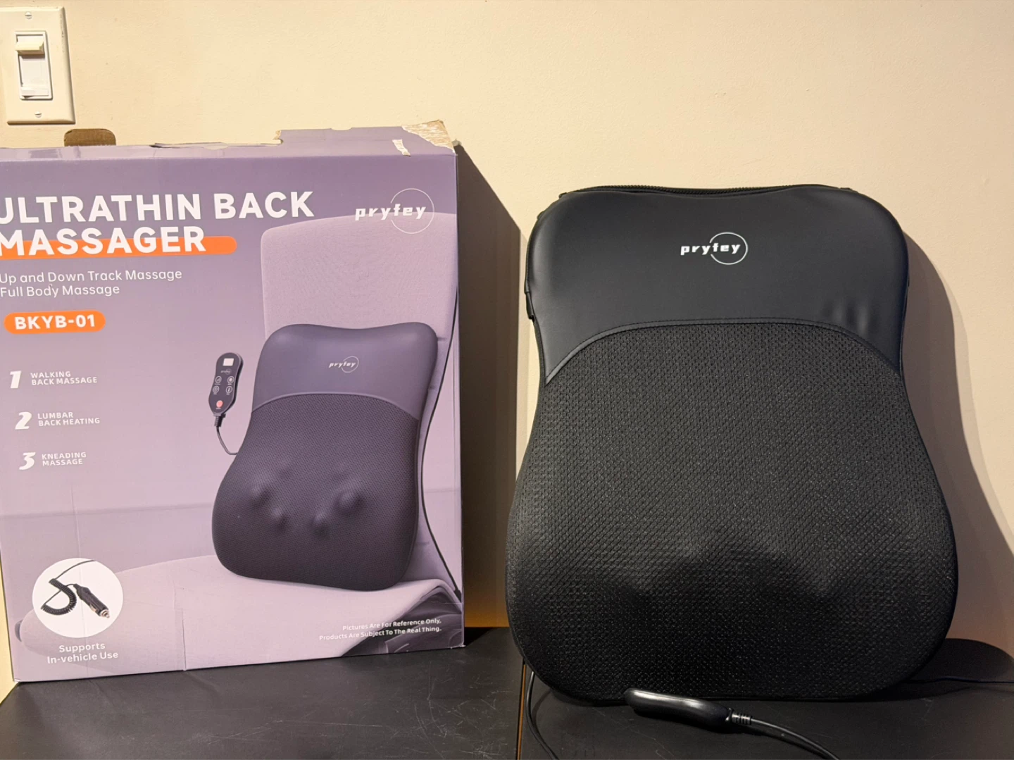 Pryfey Ultrathin Back Massager with Heat