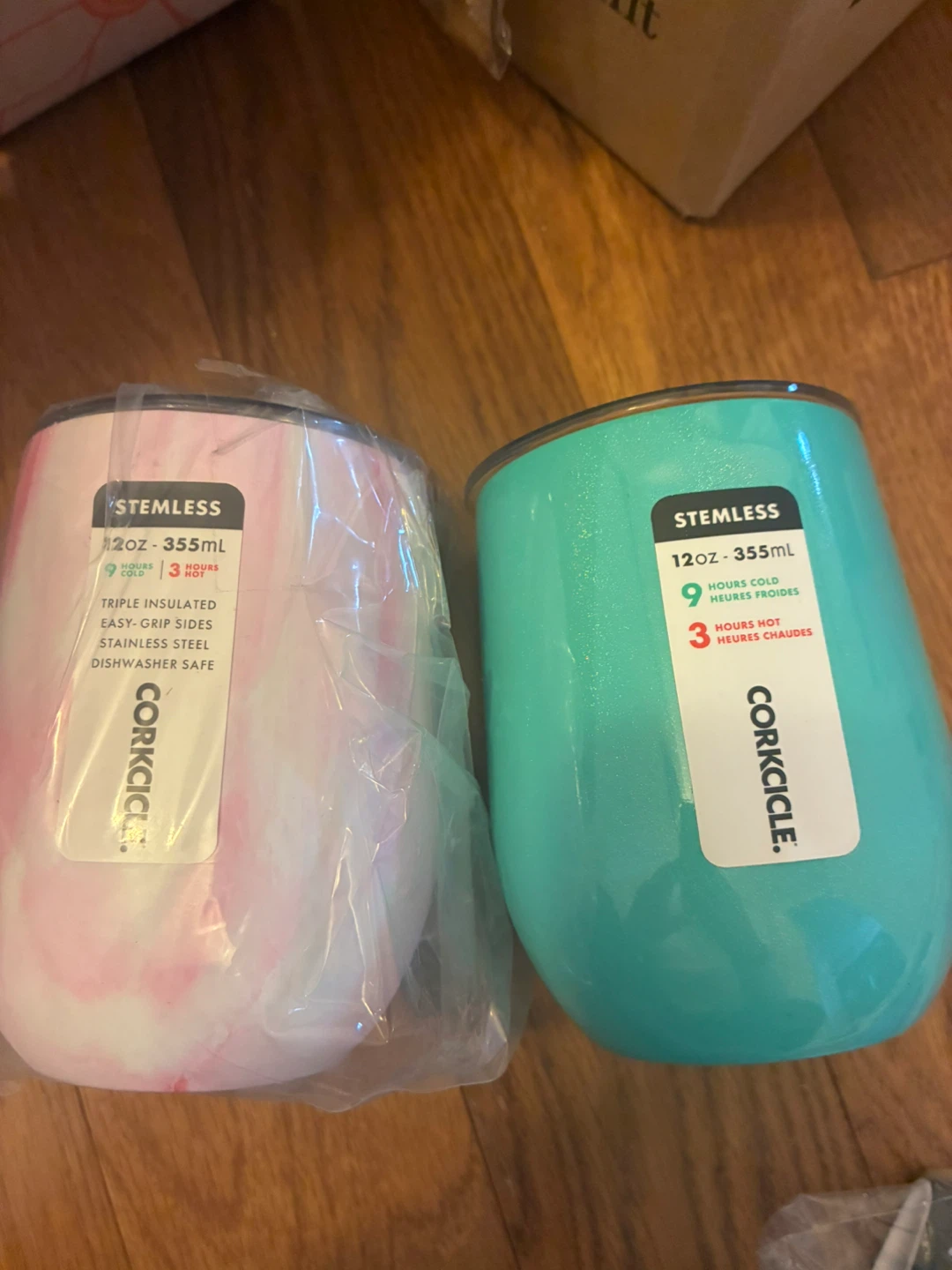 Corkcicle Stainless Steel Stemless Tumblers - 12oz