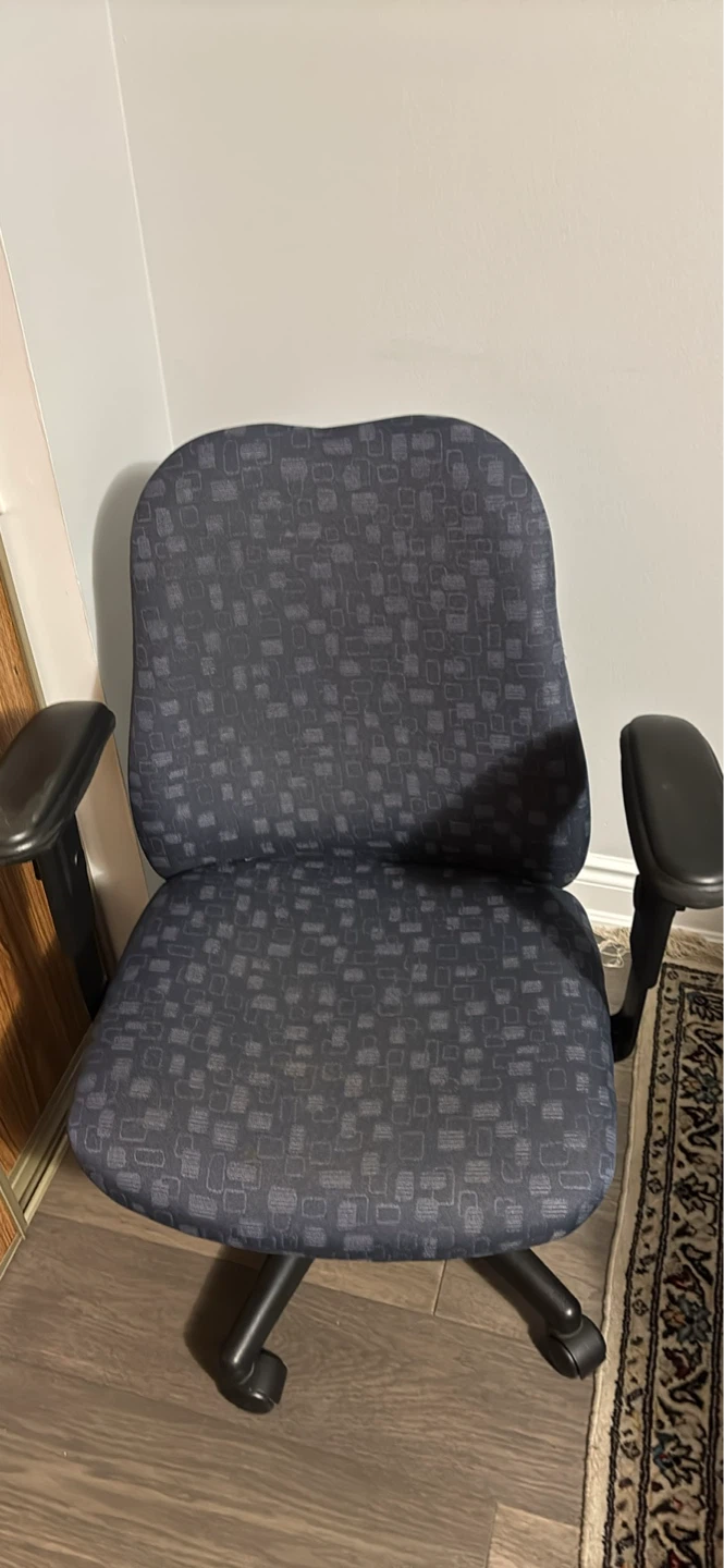 Office Chair with Patterned Fabric