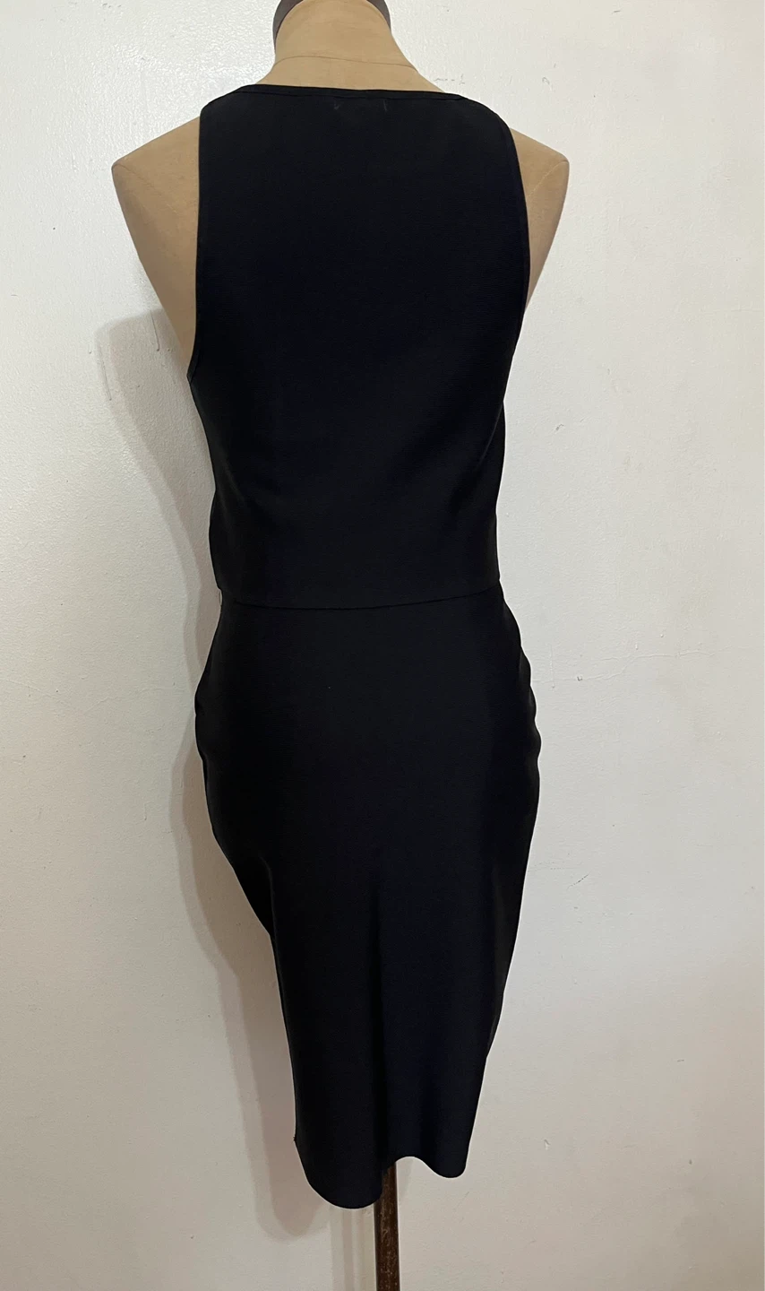 Bodycon Black Tank Top and Skirt Set - Size M - photo 2
