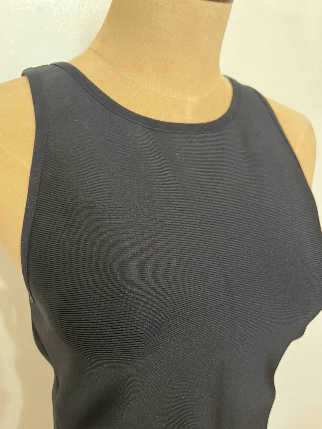 Bodycon Black Tank Top and Skirt Set - Size M - photo 3