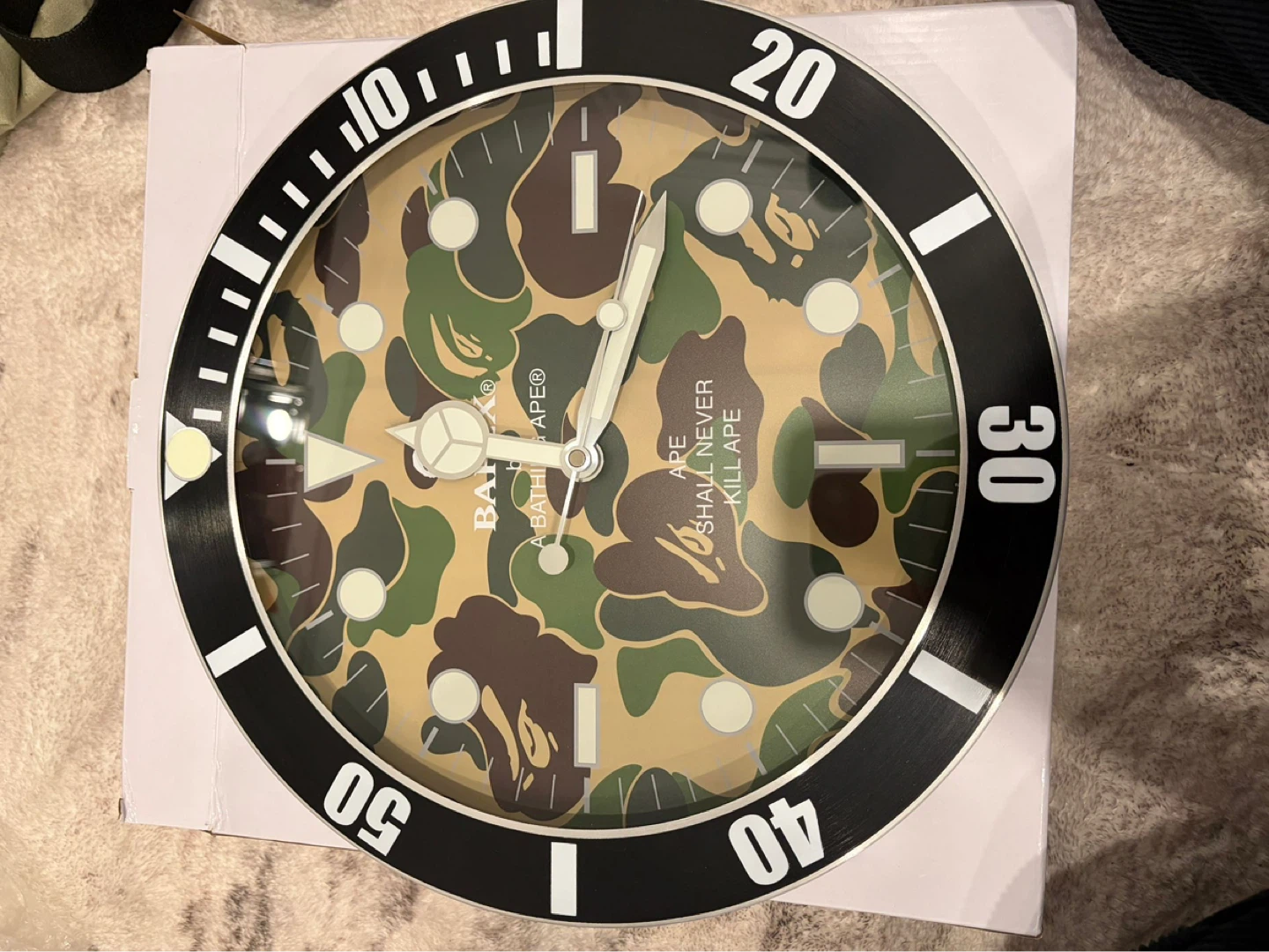 BAPE ABC Camo BAPEX Wall Clock