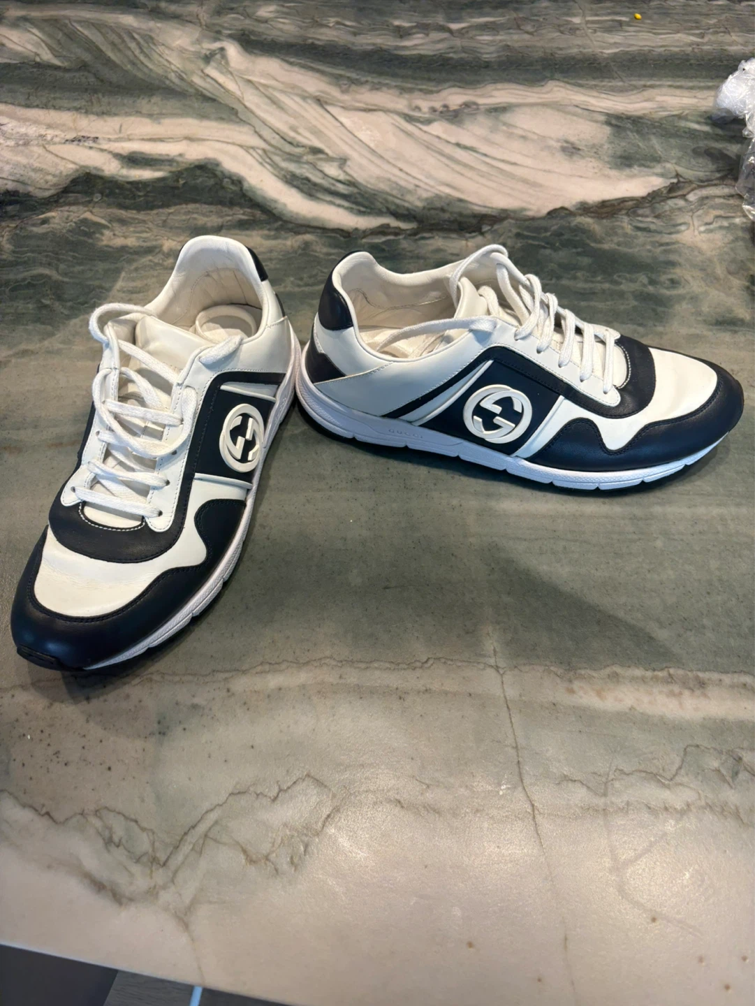 Gucci Ace Sneakers - White/Navy - photo 3