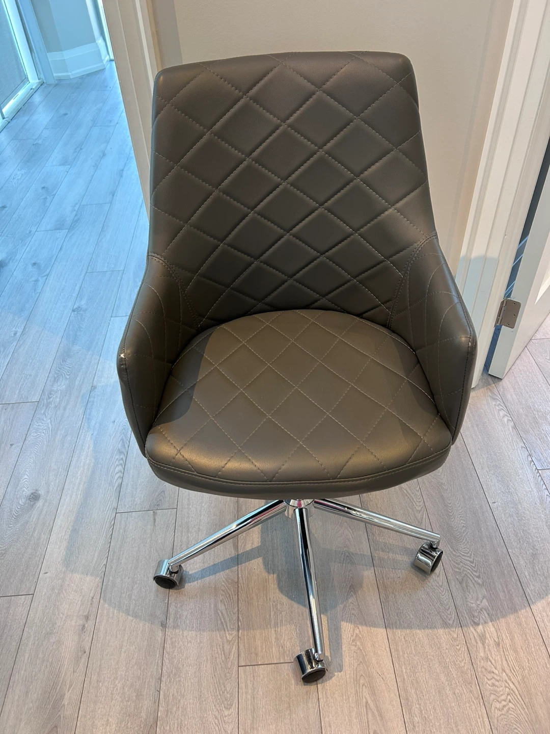 Quilted Faux Leather Office Chair