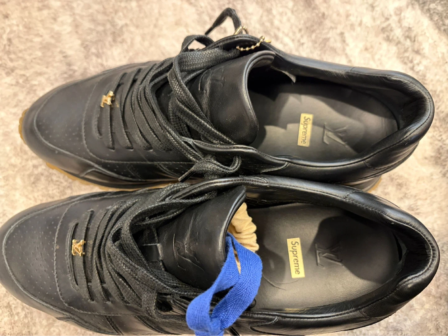Louis Vuitton x Supreme Leather Sneakers