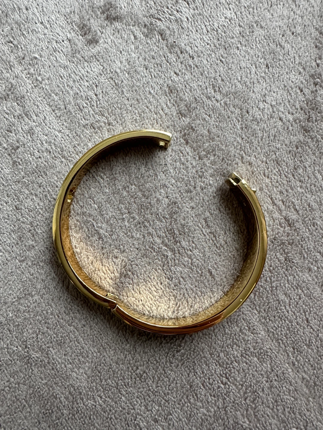 Kate Spade New York Gold Tone Cream Spade Bangle Bracelet - photo 4