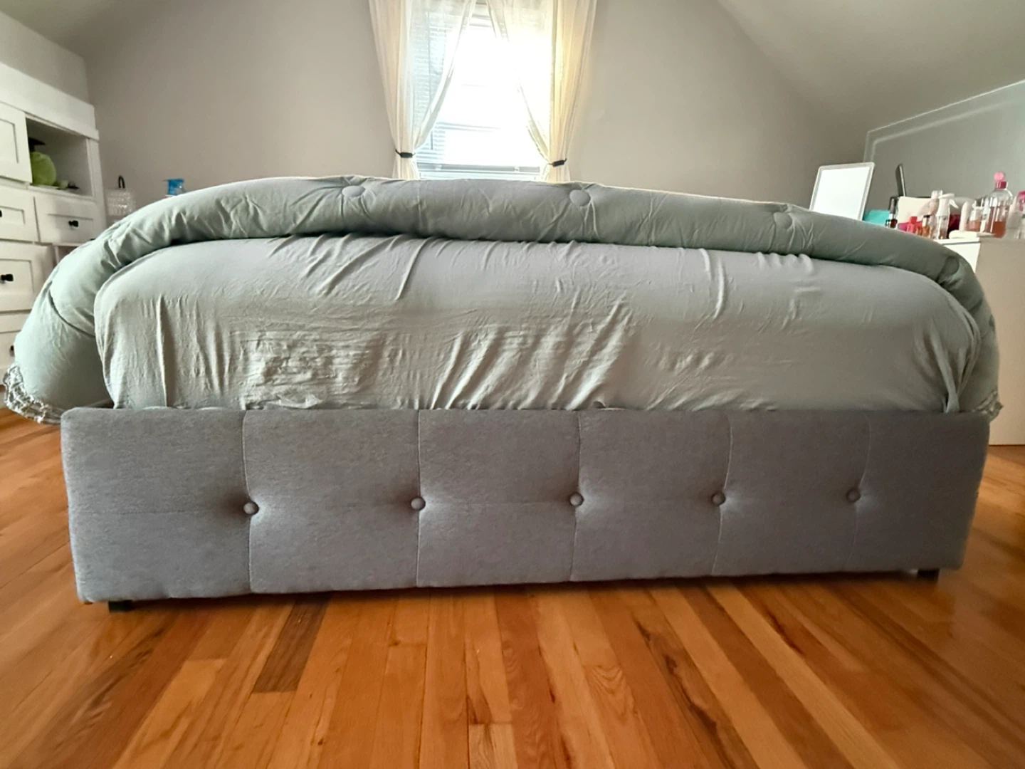 Gray Wayfair Storage Bed Frame - 4 Storage Drawers - photo 4