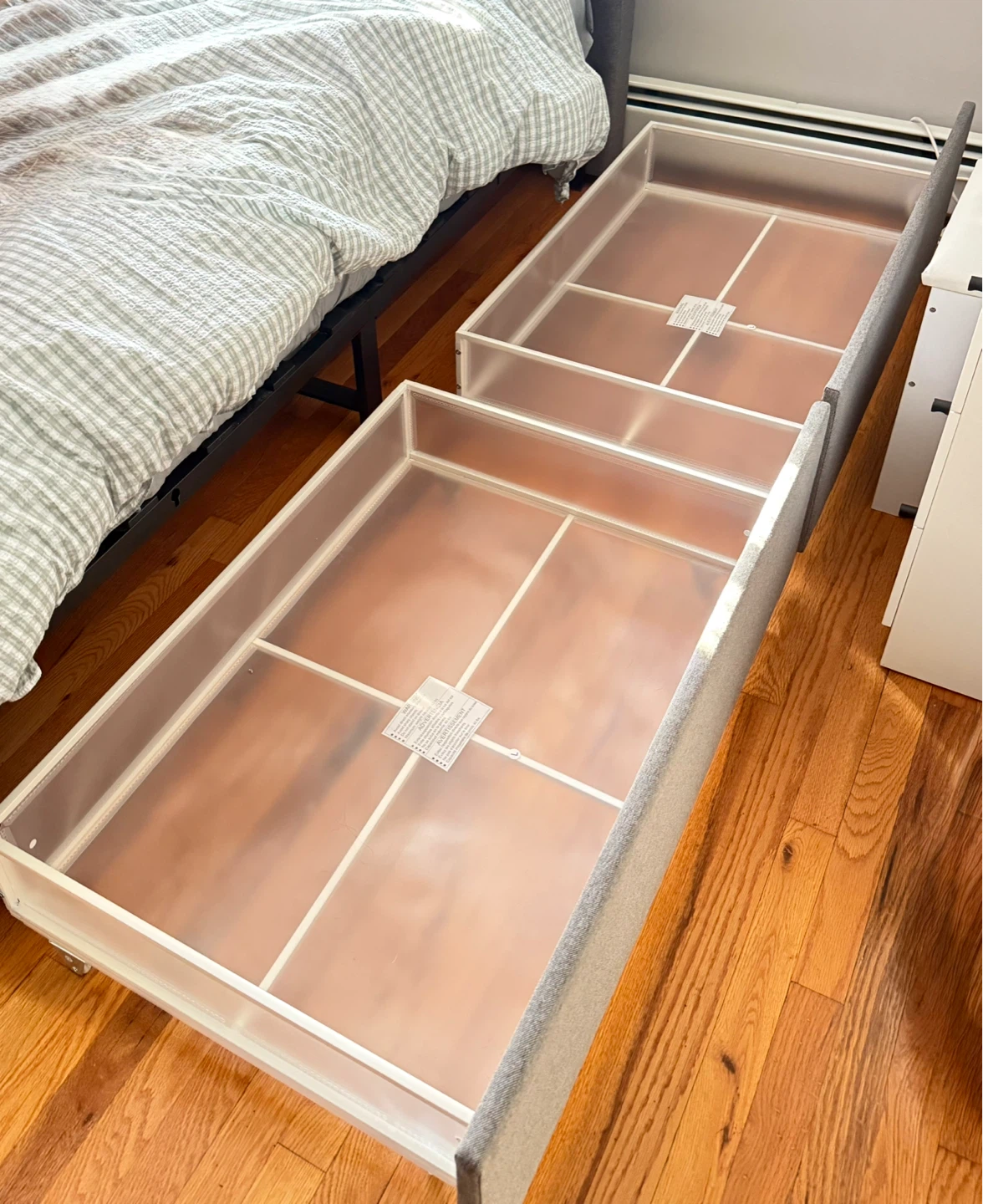 Gray Wayfair Storage Bed Frame - 4 Storage Drawers - photo 5