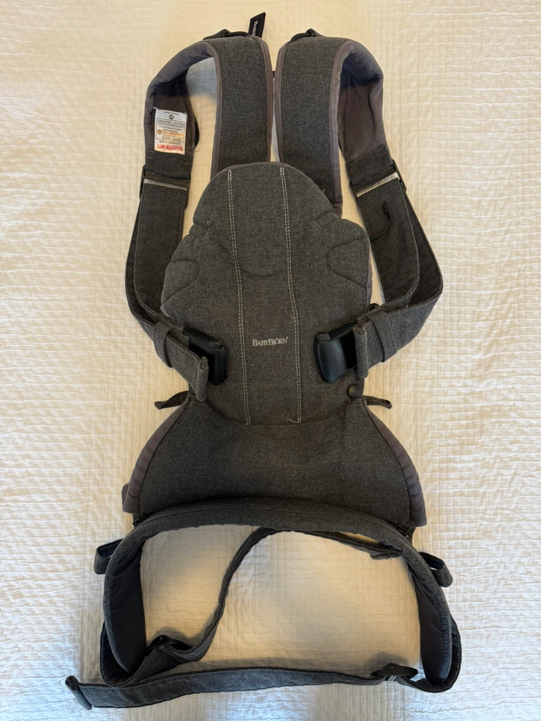 BabyBjörn Baby Carrier One Denim Grey with Cover