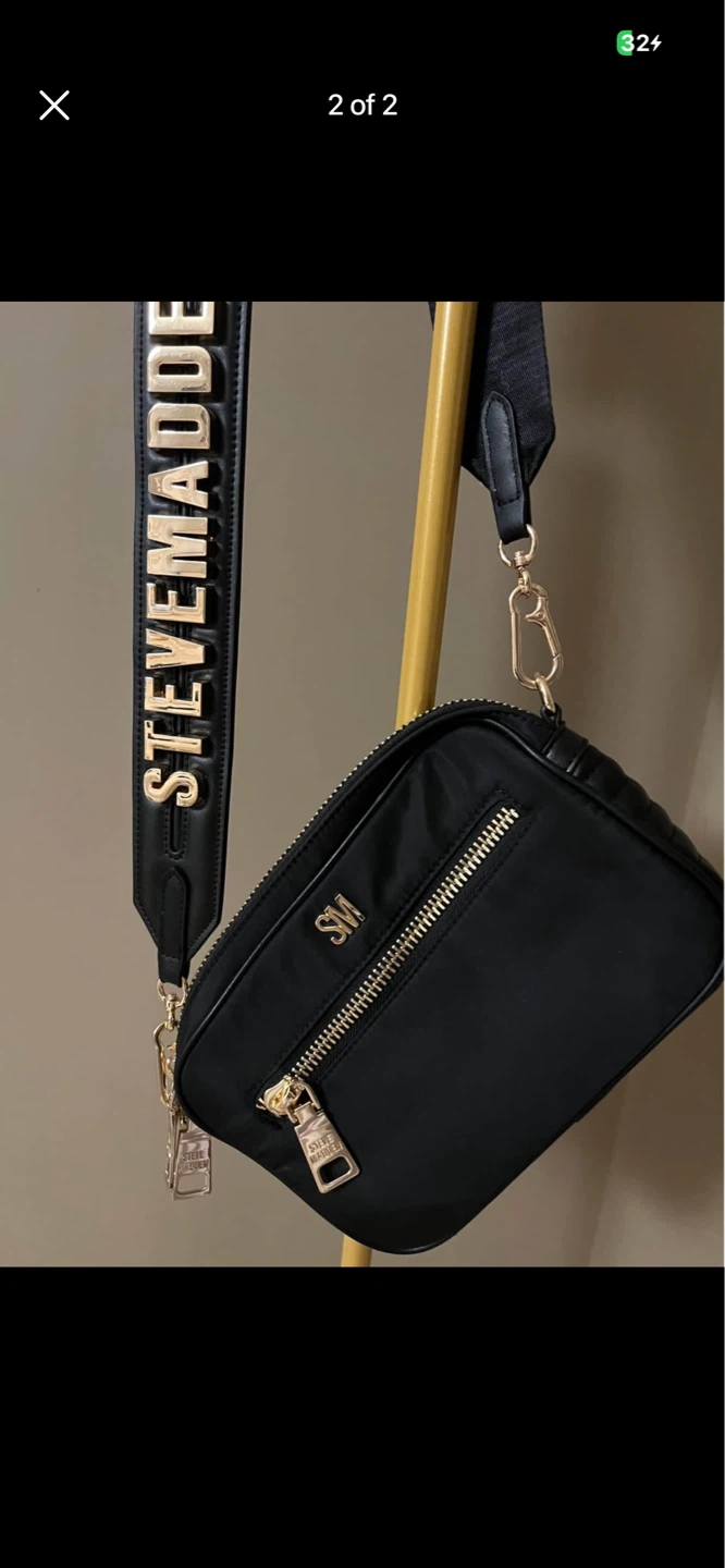 Steve Madden Black Nylon Crossbody Bag