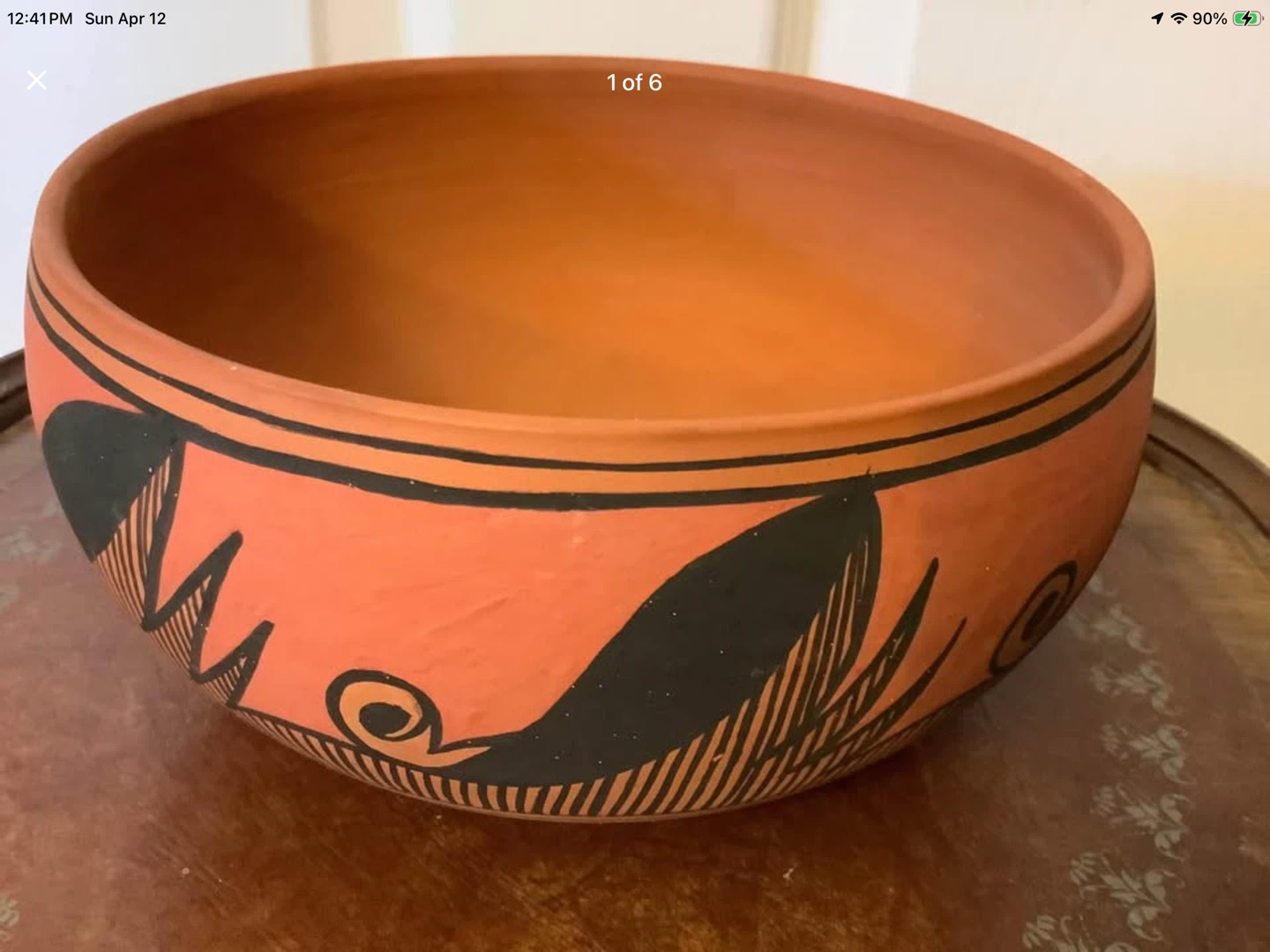 Vtg Hopi Native American Red Clay Pottery by Lucy F. Rodela 🐞