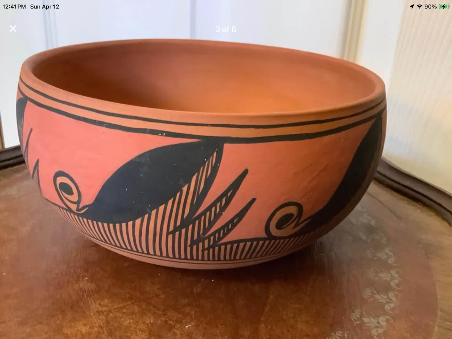 Vtg Hopi Native American Red Clay Pottery by Lucy F. Rodela 🐞 - photo 3