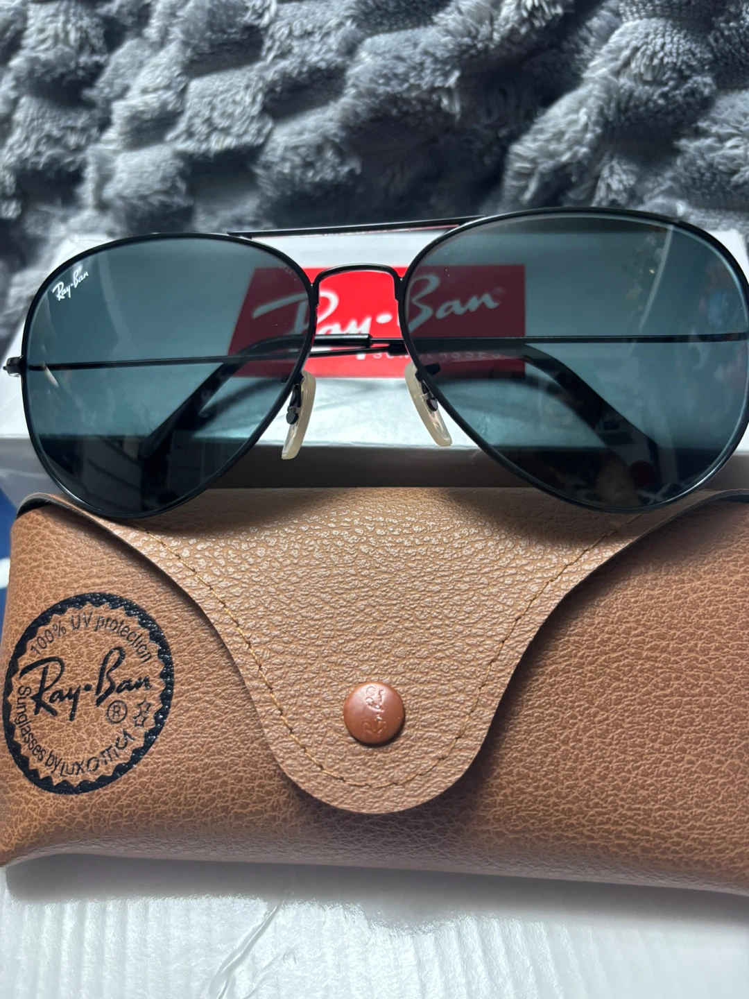 Ray-Ban Aviator Sunglasses - Black - photo 2