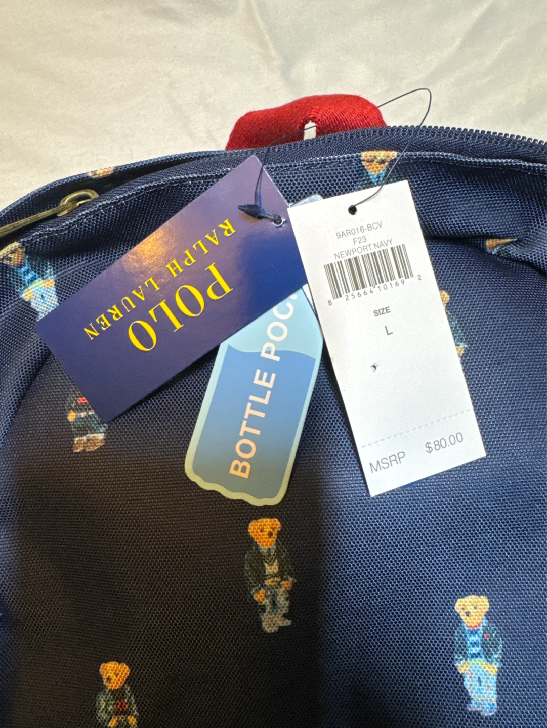 Polo Ralph Lauren Backpack - Navy Bear Print - photo 2