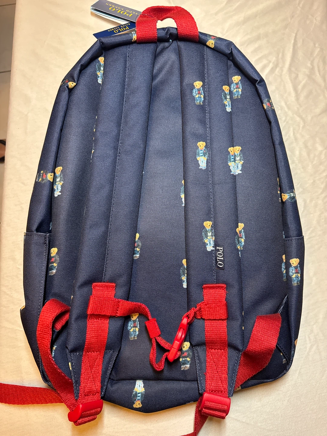 Polo Ralph Lauren Backpack - Navy Bear Print - photo 3