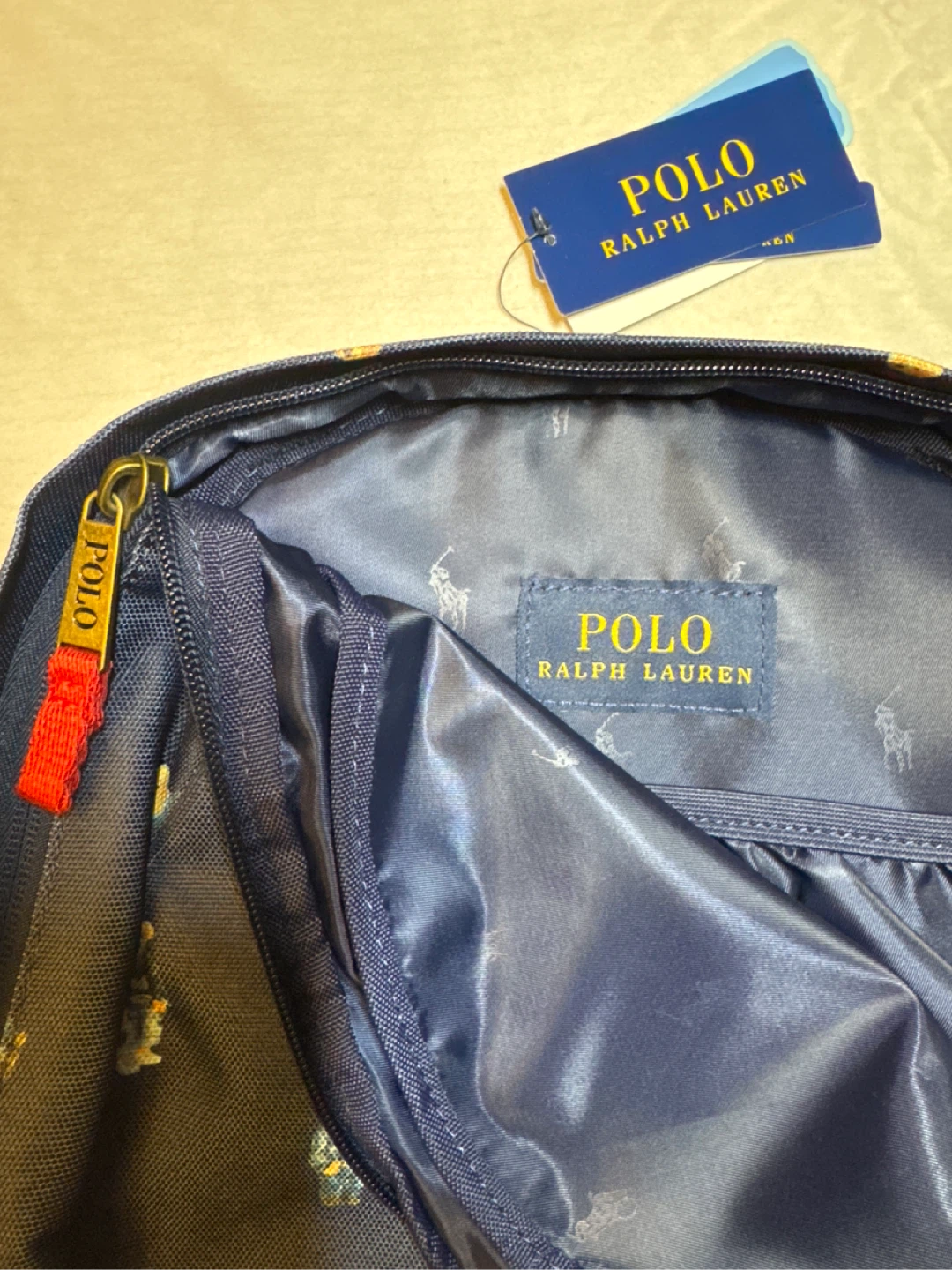 Polo Ralph Lauren Backpack - Navy Bear Print - photo 4