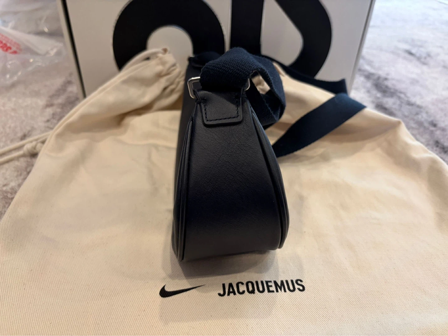 Jacquemus x Nike Small Swoosh Bag Navy - photo 5